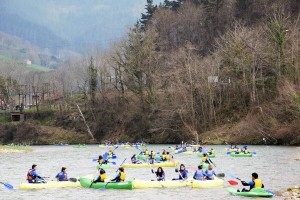 Descenso del Sella con niños